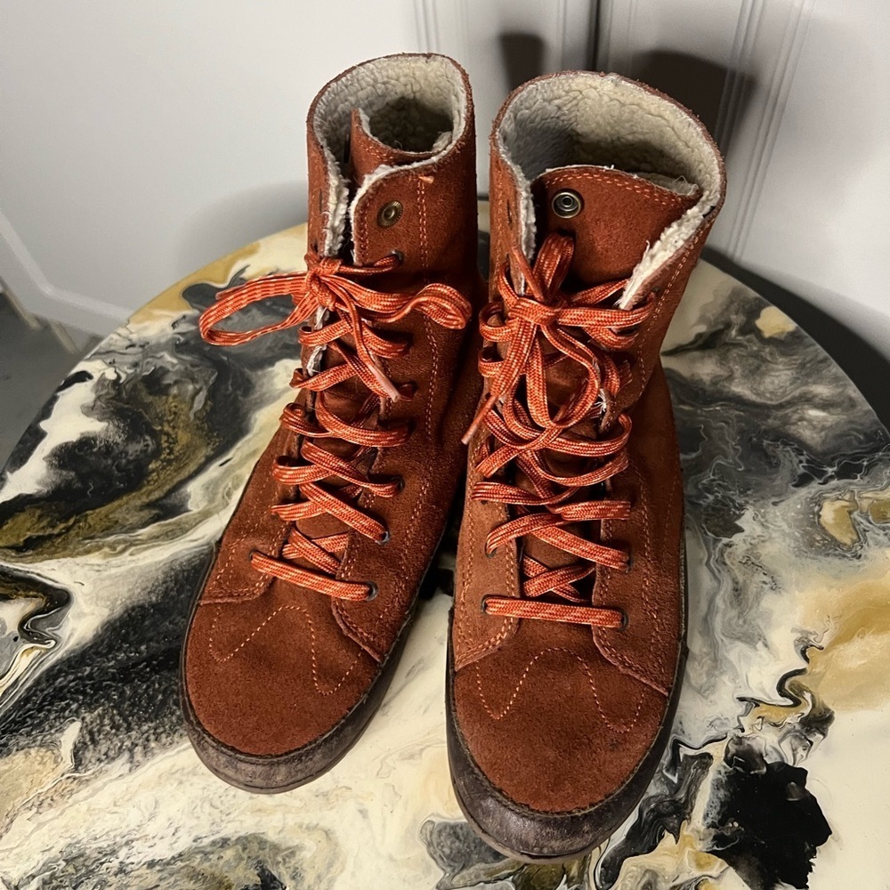 Patagonia Activist Waterproof Rusted Iron Suede Boots 6.5 - Picture 6 of 10
